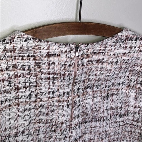 𝅺w5 Anthropologie Cream Red Long Sleeve Blouse M - Picture 7 of 8